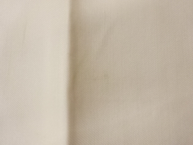  格子に梅・蝶・花々模様織出し袋帯